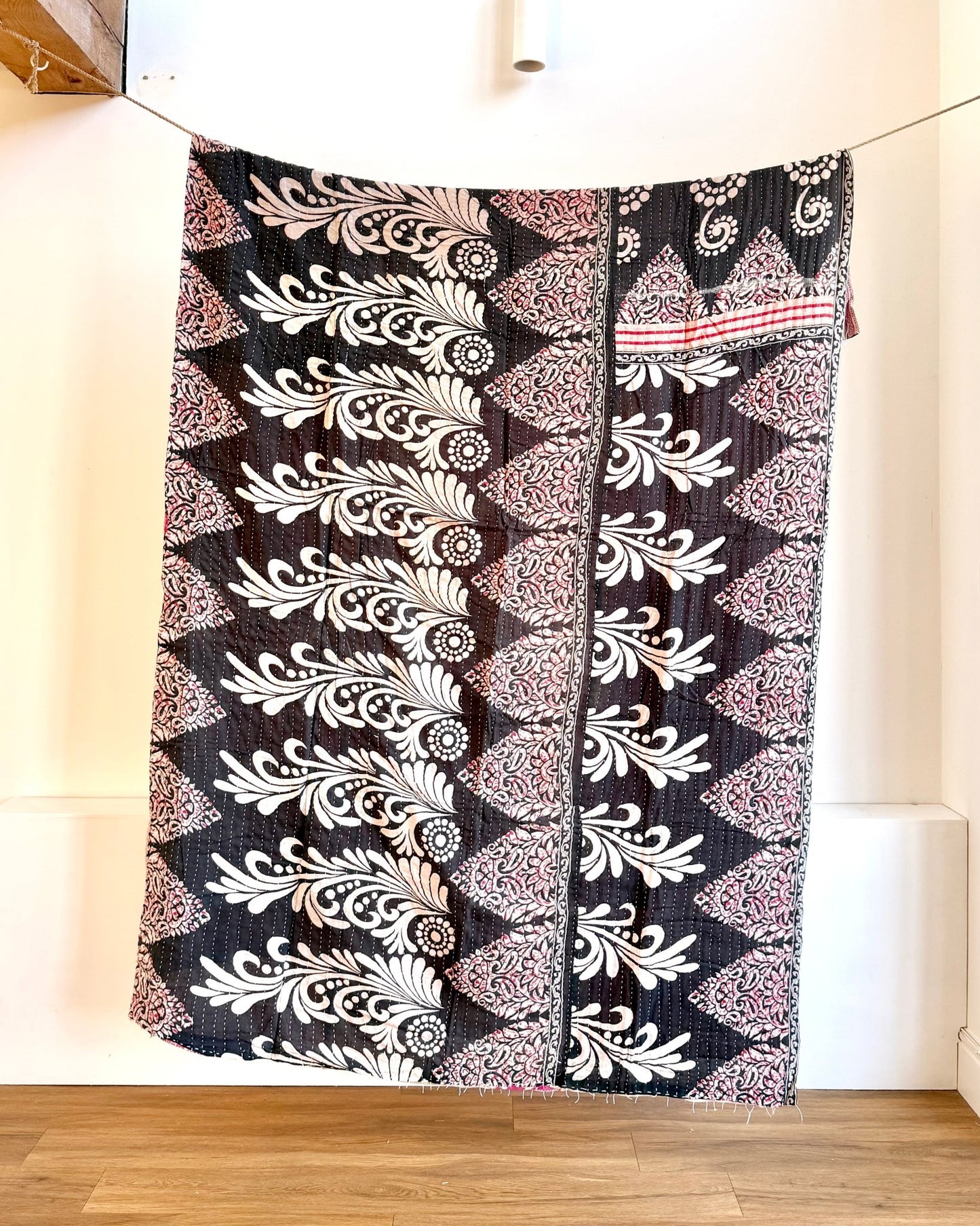 Sari Fabric Kantha Quilt 31 - Biggs & Hill
