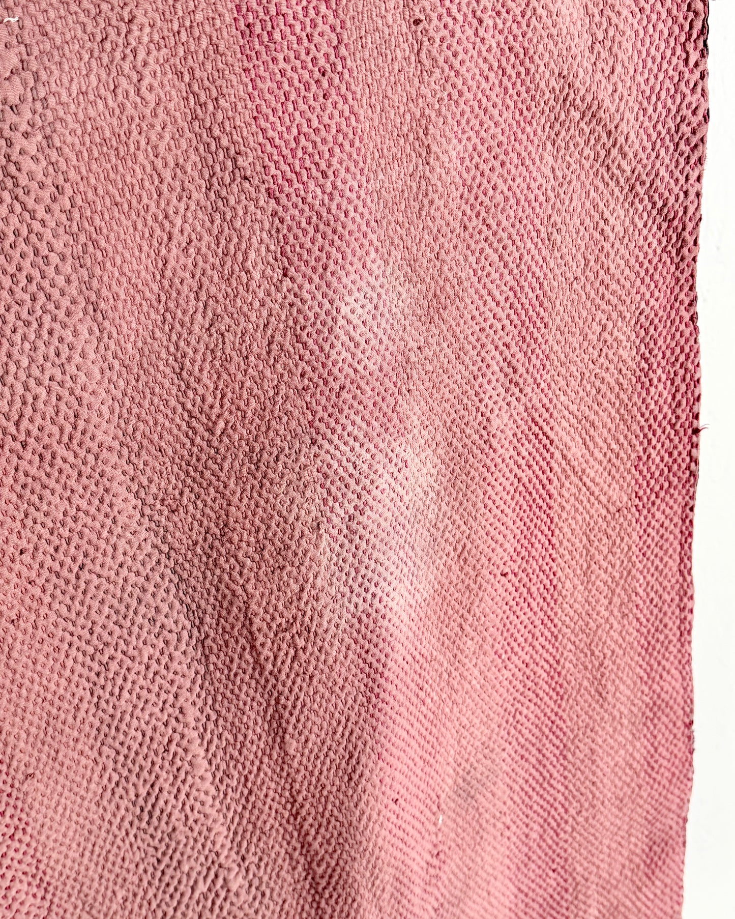 Project Kantha Quilt: Heavyweight Purple and Pink with Embroidery