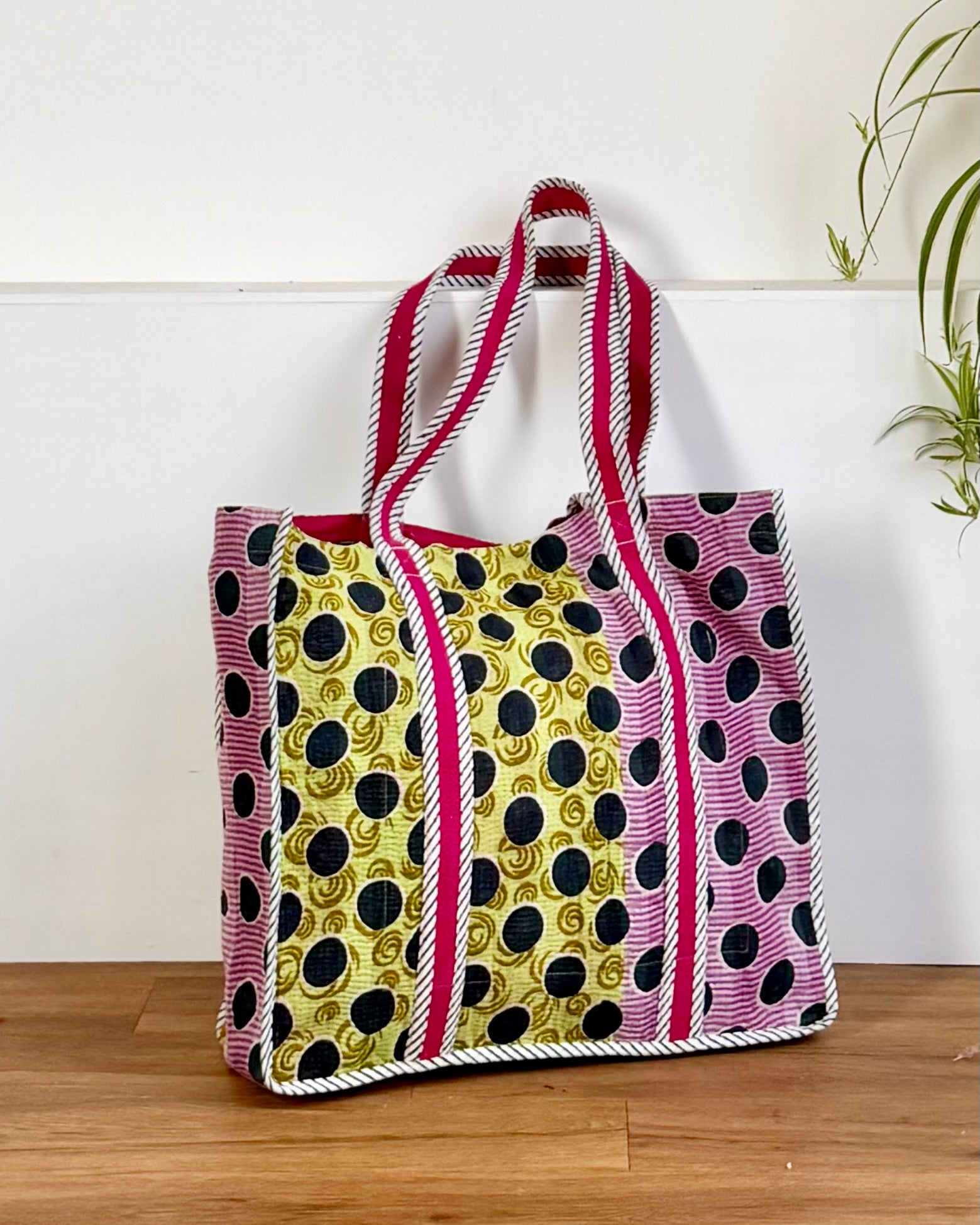 XL Vintage Kantha Tote Bag 21 - Biggs & Hill