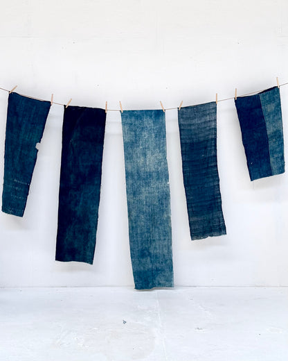 Vintage Handloom Indigo Cotton from Laos