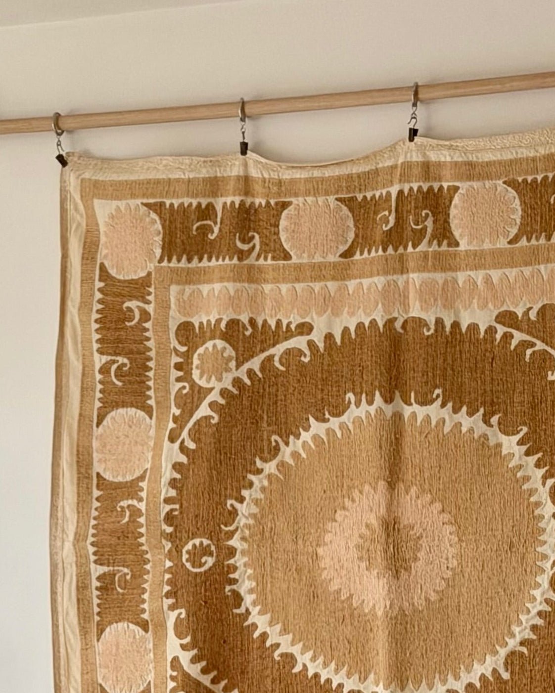 Uzbek Suzani Wall Hanging With Cotton Hand Embroidery 02 - Biggs & Hill