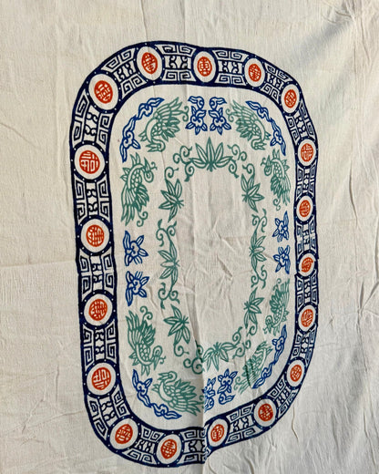 Chinese Double Sided Printed Textile or Bedcover - Biggs & Hill