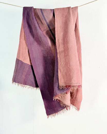Project Kantha Quilt: Heavyweight Purple and Pink with Embroidery