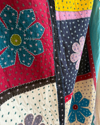 Patchwork Hand Stitched Jogi Bedspread 10 - King Size - Biggs & Hill