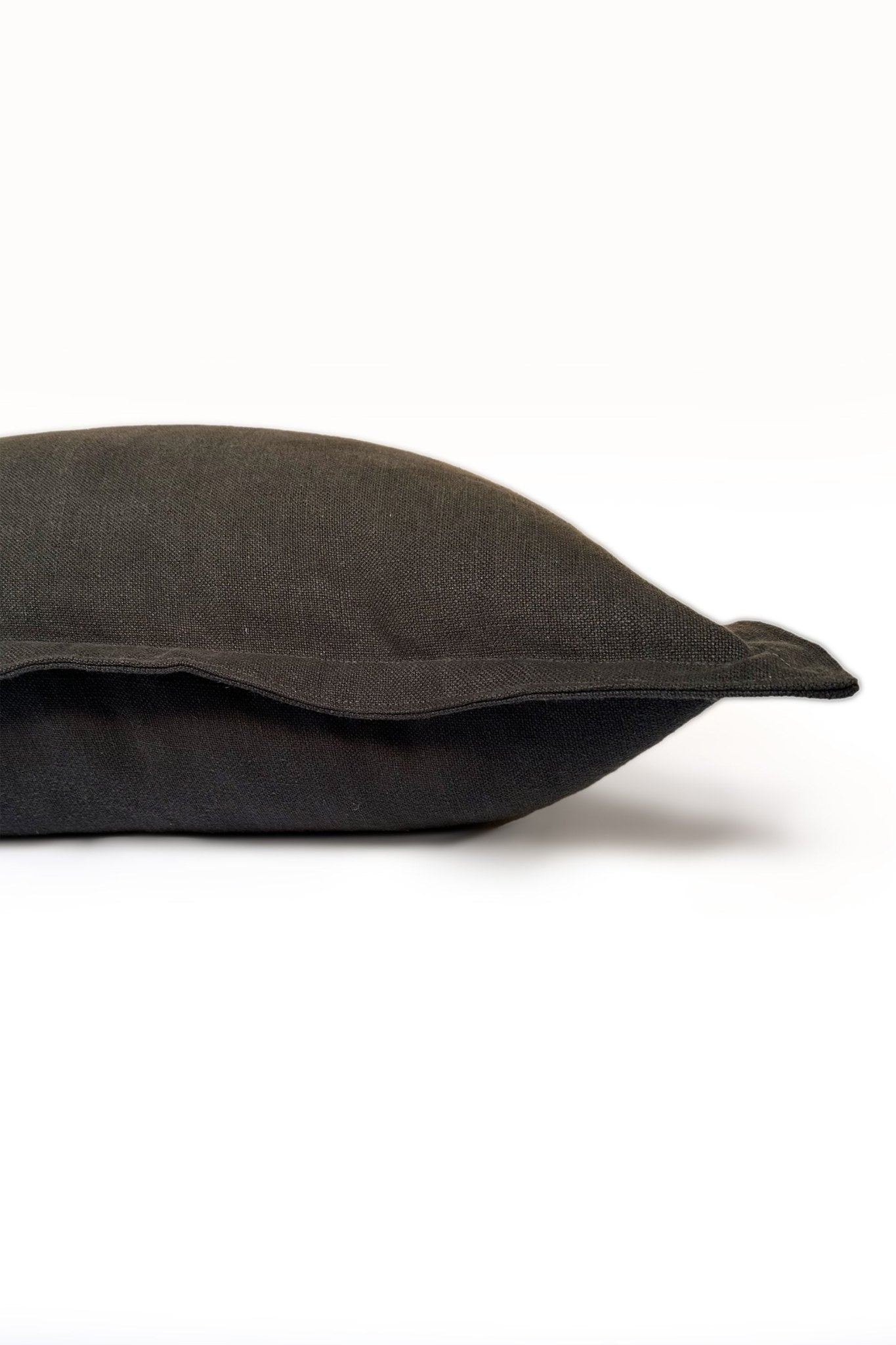 Utility Linen Oxford Cushion Cover in Charcoal Grey - Biggs & Hill - Cushion Covers - 18 inch - 24 inch - 30 inch
