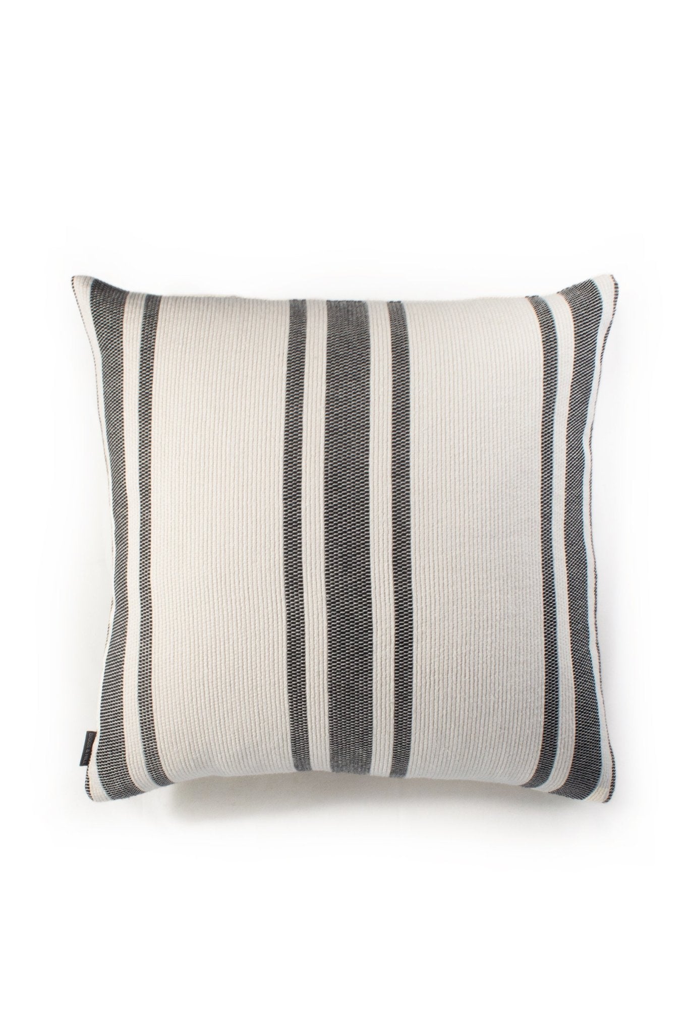 Striped Linen Black and Cream Cushion Cover - Biggs & Hill - Cushion Covers - 18 inch - 24 inch - 30 inch