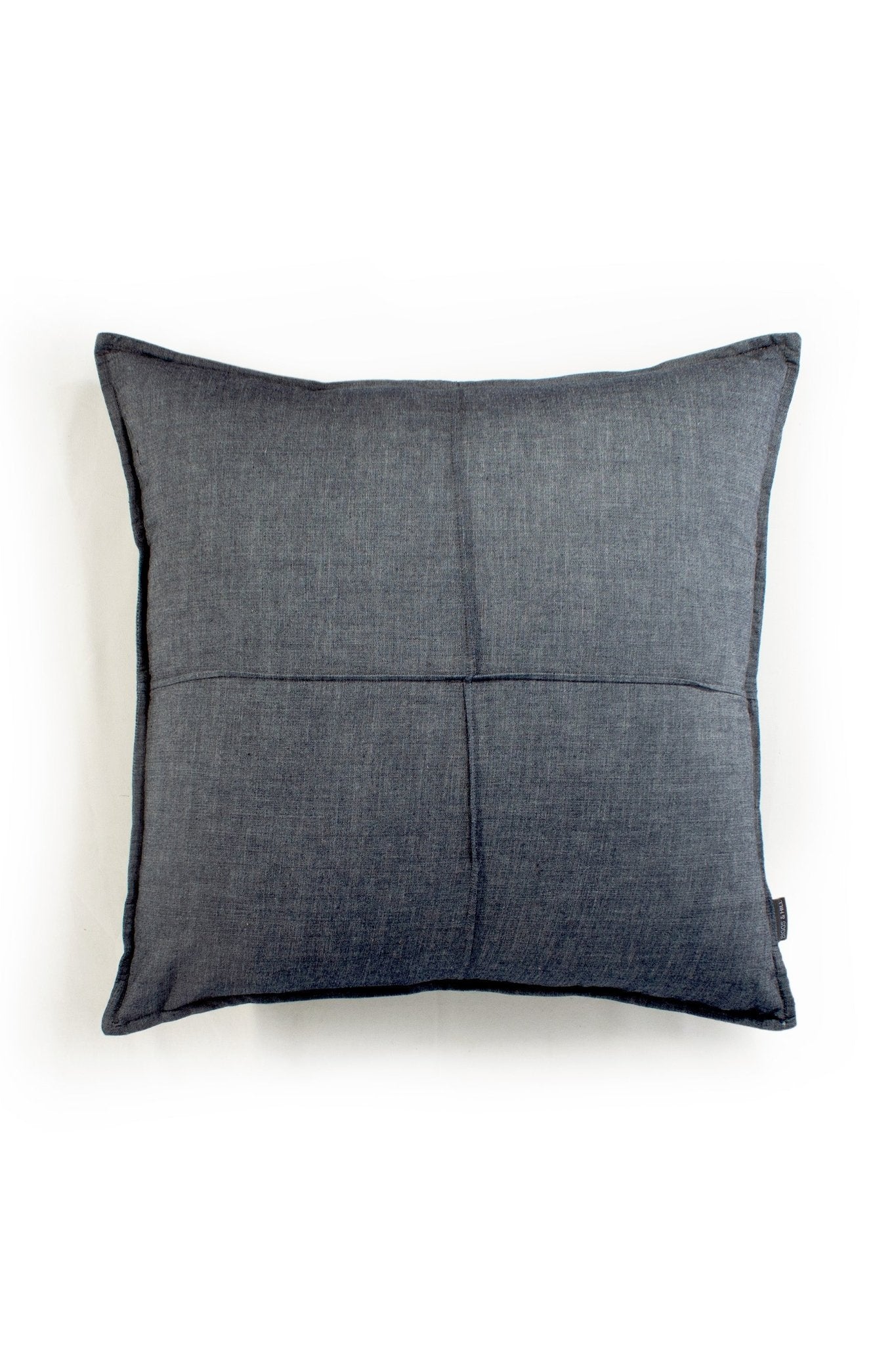 Soft Organic Denim Indigo Cushion Cover - Biggs & Hill - Cushion Covers - 18 inch - 24 inch - 30 inch