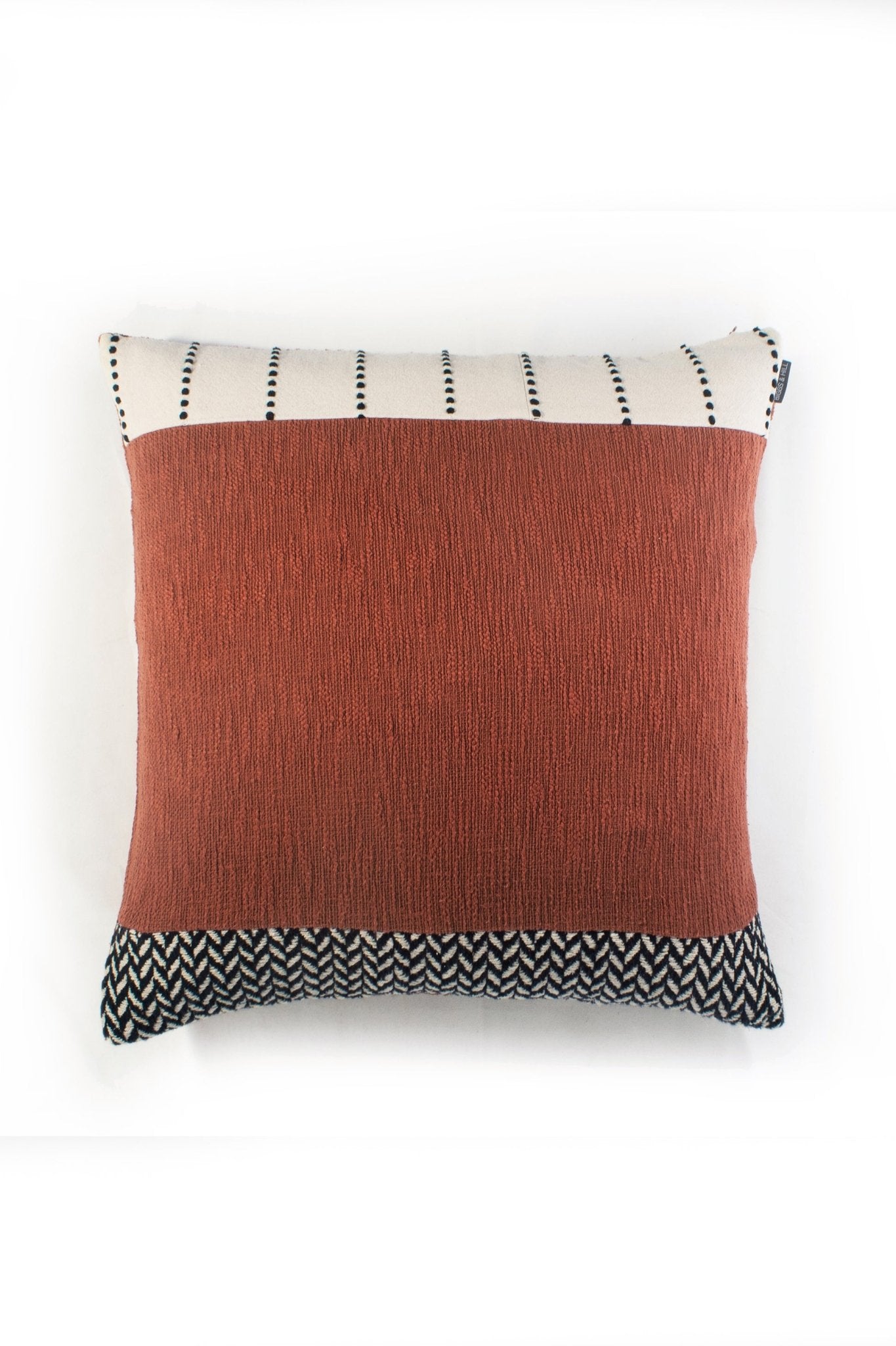 Red, Black and White Boho Cotton Cushion Cover - Biggs & Hill - Cushion Covers - 18 inch - 24 inch - 31 inches